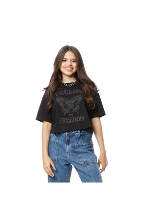 Blusa Cropped Feeling The Freedom