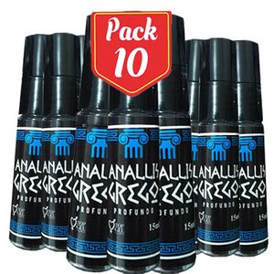 Pack/10 Analliz Grego Profundo Spray (Excitante Multi Ação) 15ml - TOPGEL 