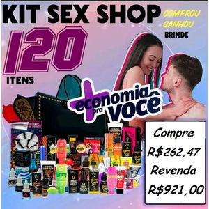 KIT SEX SHOP ATACADO MEGA LUCRO (120 ITENS) JEITO SEXY