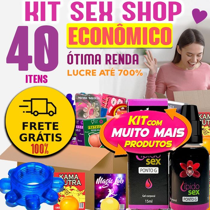 KIT SEX SHOP MEGA LUCRO (40 ITENS ECONOMICO) - JEITO SEXY