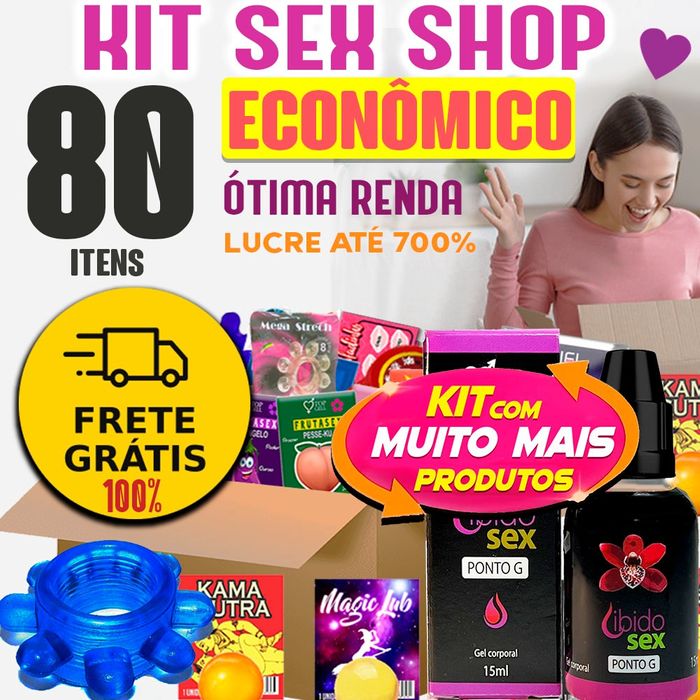 KIT SEX SHOP MEGA LUCRO (80 ITENS ECONOMICO) - JEITO SEXY