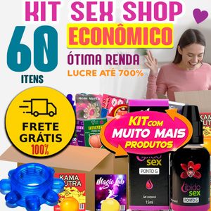 KIT SEX SHOP MEGA LUCRO (60 ITENS ECONOMICO) - JEITO SEXY