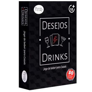 JOGO DE CARTAS DESEJOS E DRINKS - DIVERSÃO AO CUBO