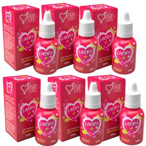 PACK 6 LACRA + (APERTA VAGINA) 15ML - TOP GEL 