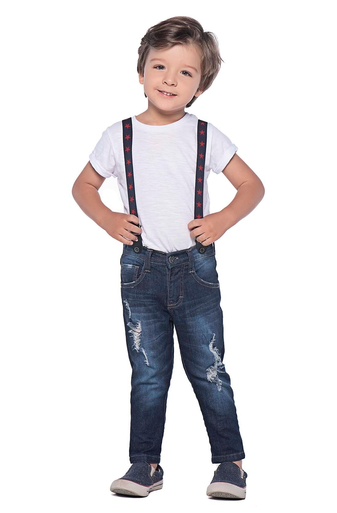 calça com suspensorio masculino infantil