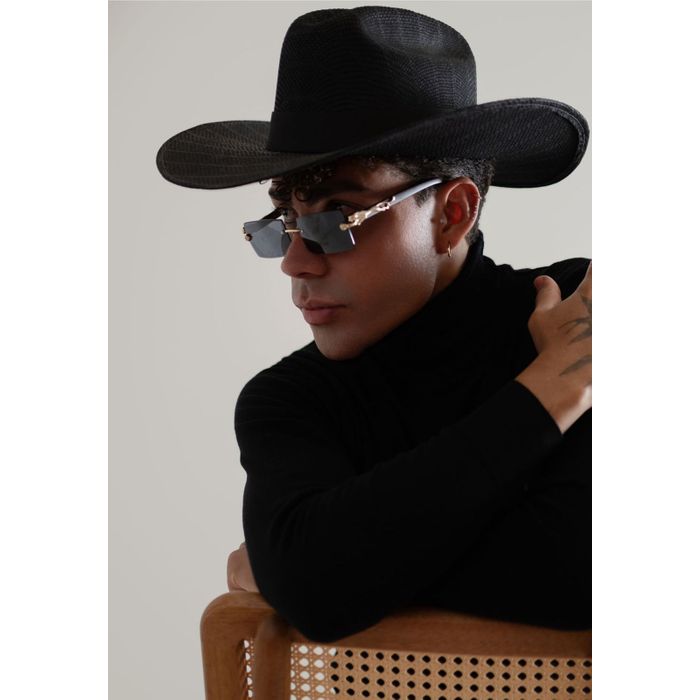 Chapéu Cowboy Preto - Masculino 