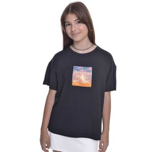 Camiseta Infantil Menina Amofany Viscolycra Com Aplique Sunrise