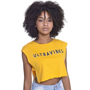 Camiseta Cropped Juvenil Feminino Amofany Com Correntes