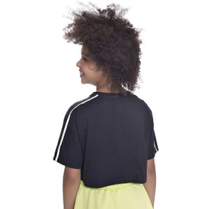 Camiseta Cropped Infantil Menina Amofany Com Detalhe De Brilho Paetê