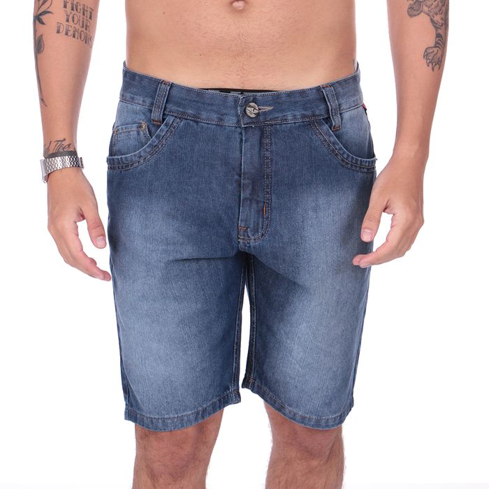 Bermuda Jeans Calfin Simons Traveti Contraste