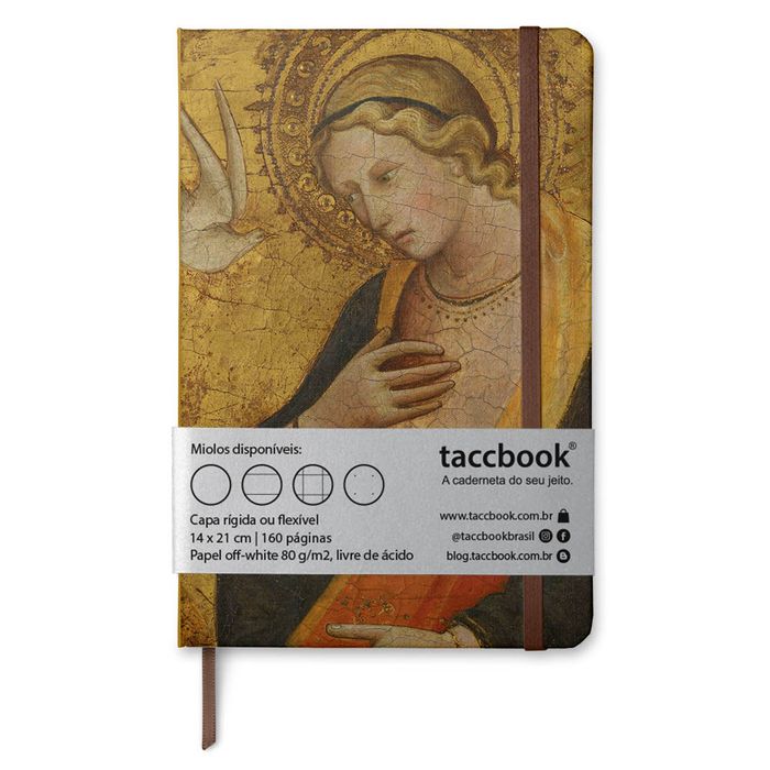 Caderno taccbook® Anunciado à virgem de Carlos Henrique 14x21 Cm