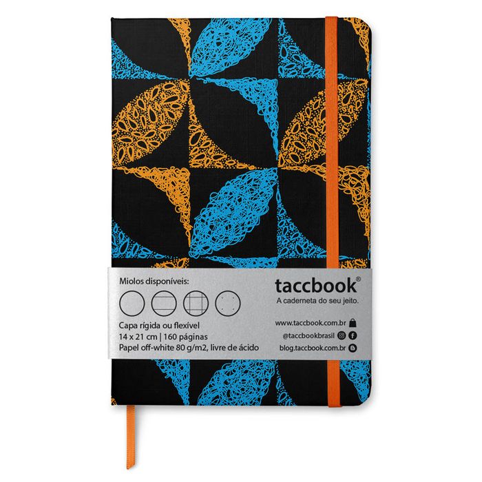 Caderno taccbook® Optical Azul de Bernardo Cecílio