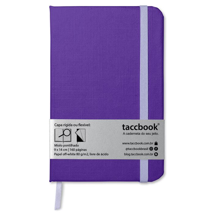 Caderno Pontilhado taccbook® cor Ametista 14x21 cm