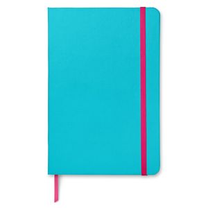 Caderno Pautado taccbook® cor Azul Turquesa 14x21 cm