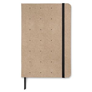 Caderno Pontilhado taccbook® Kraft 14x21 cm