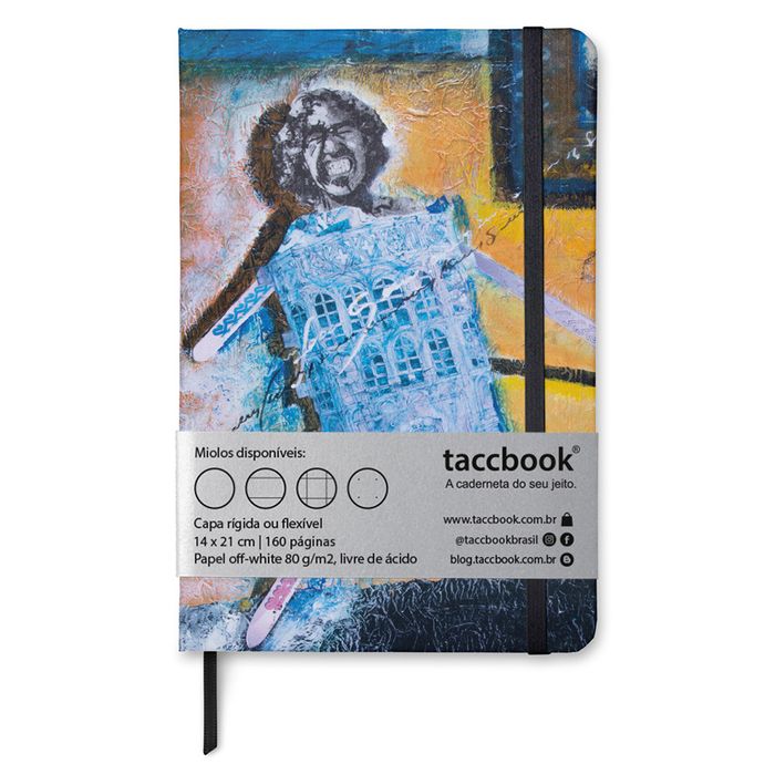 Caderno taccbook® Tensão Social de Djary Cintra 14x21 Cm