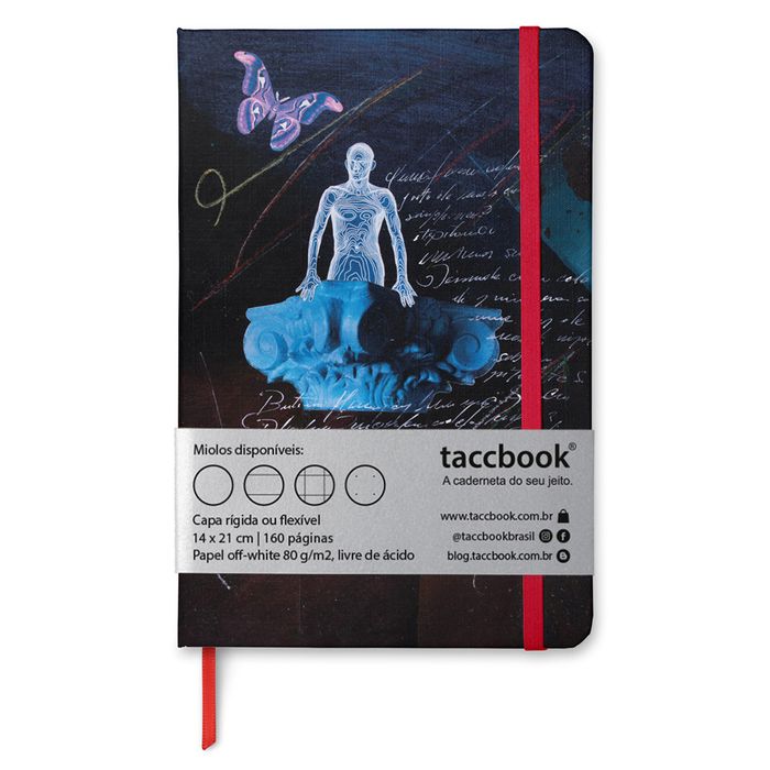 Caderno taccbook® Metamorfose de Djary Cintra 14x21 Cm