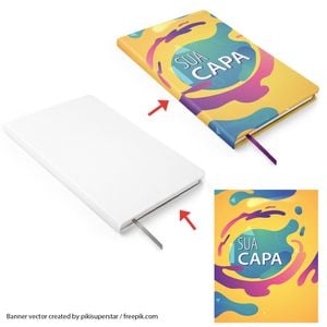 Caderno taccbook® com Capa Personalizada 14x21 cm