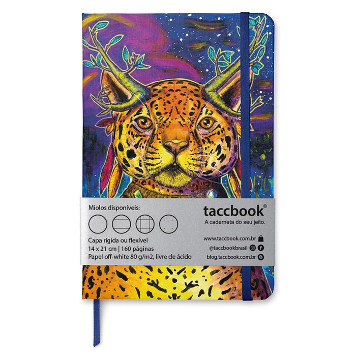 Caderno taccbook® Madrugada do Jaguar de Julian Brzozowski 14x21 Cm