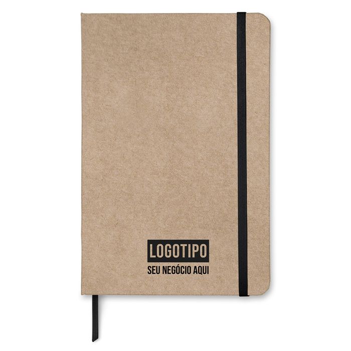 Caderno taccbook® Kraft com Logo Personalizado 14x21 cm