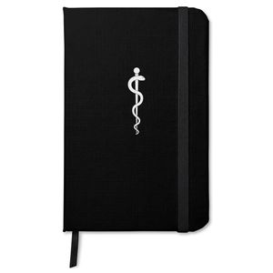 Caderneta Taccbook® símbolo da medicina bastão de Asclépio 9x14 Cm