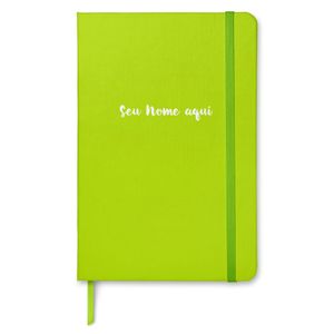 Caderno Com Nome Personalizado taccbook® cor Lima 14x21