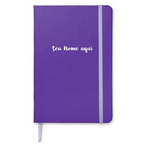 Caderno Com Nome Personalizado taccbook® cor Ametista 14x21