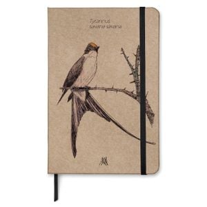 Caderno Kraft taccbook® Tesourinha (Tyrannus savana savana) 14x21 cm