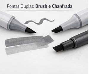 Copic Sketch Estojo c/ 5 Tons (Grays/Cinzas) + Multiliner