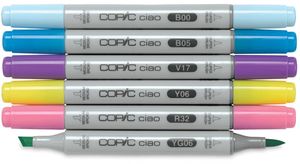 Copic CIAO - Kit C/6 Cores BRIGHTS (Brilhantes)
