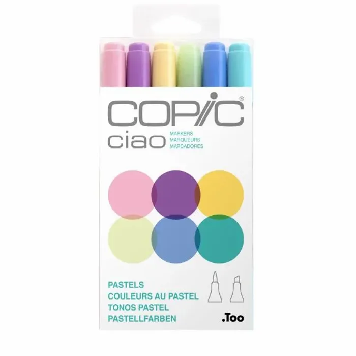 Copic CIAO - Kit C/6 Cores PASTELS