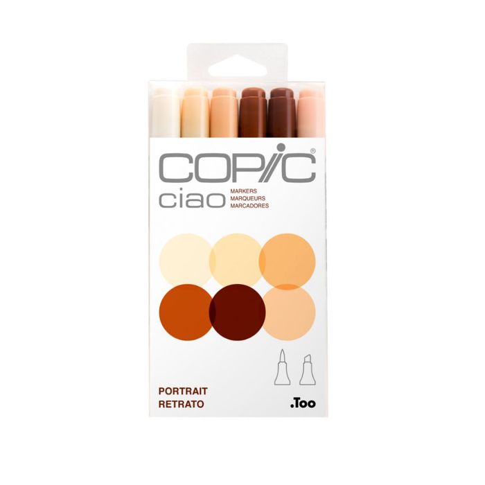 Copic CIAO - Kit C/6 Cores PORTRAIT (Retrato)