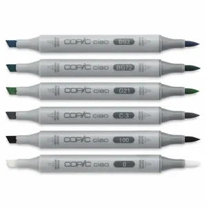 Copic CIAO - Kit C/6 Cores SEA (Tons marinhos)