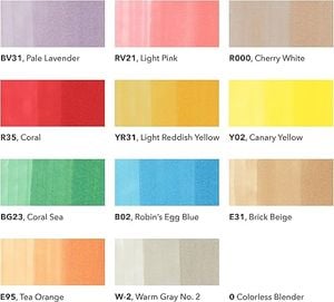 Copic CIAO - Kit C/12 Cores C/ LIVRO