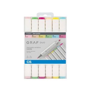 GRAF Duo - Kit Tons pastel: 6 cores