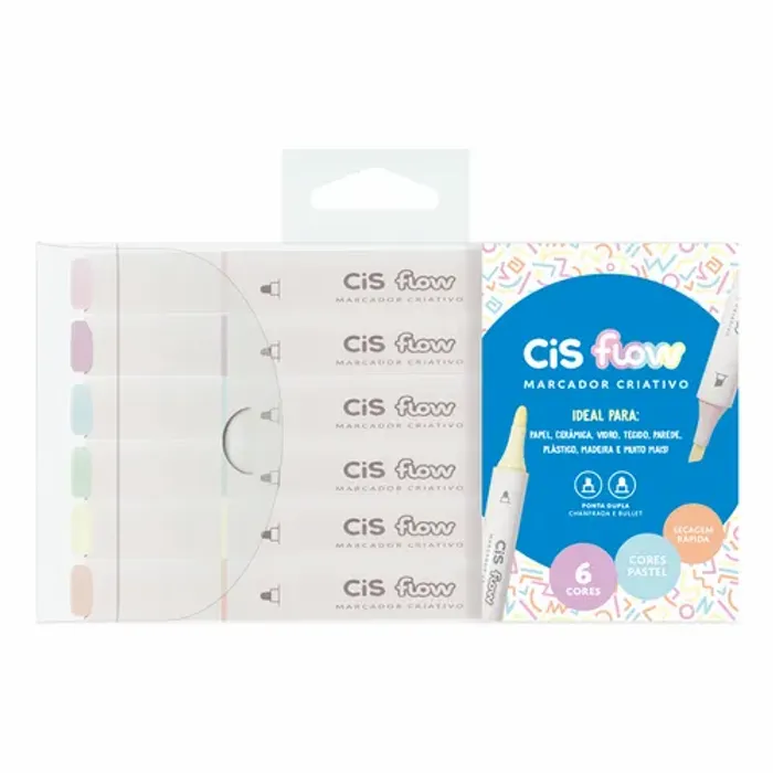 Flow - Kit 6 cores Pastel