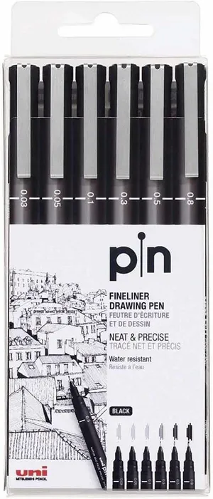 Pin c/6 - Pontas 0.03 - 0.8