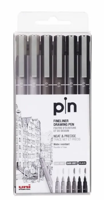 Pin c/6 - Pontas 0.1 e 0.5 