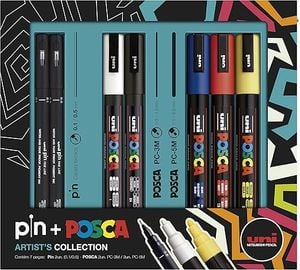 Posca - ARTIST’S COLLECTION c/ 5 cores + 2 pin