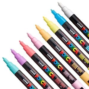 Posca - PC-3M- 8 Cores Pastéis