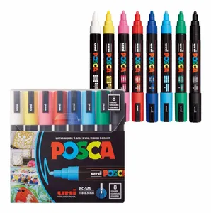 Posca - PC-5M - 8 Cores Básicas