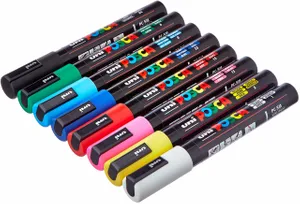 Posca - PC-5M - 8 Cores Básicas