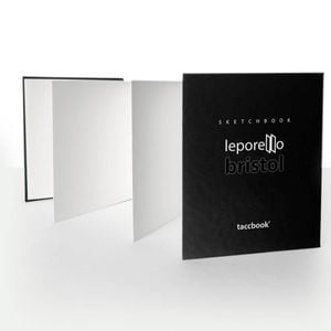 Kit c/ 3 Sketchbook Sanfonado taccbook® Leporello | Papel Bristol 180g | Formato Concertina