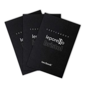 Kit c/ 3 Sketchbook Sanfonado taccbook® Leporello | Papel Bristol 180g | Formato Concertina