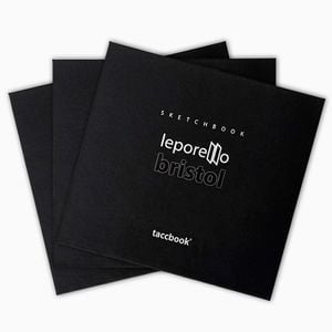 Kit c/ 3 Sketchbook Sanfonado taccbook® Leporello | Papel Bristol 180g | Formato Concertina