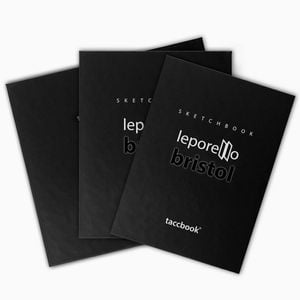 Kit c/ 3 Sketchbook Sanfonado taccbook® Leporello | Papel Bristol 180g | Formato Concertina