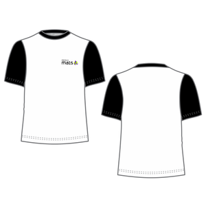 Camiseta Unissex Mc Branco E Preto Escola Mais 2022