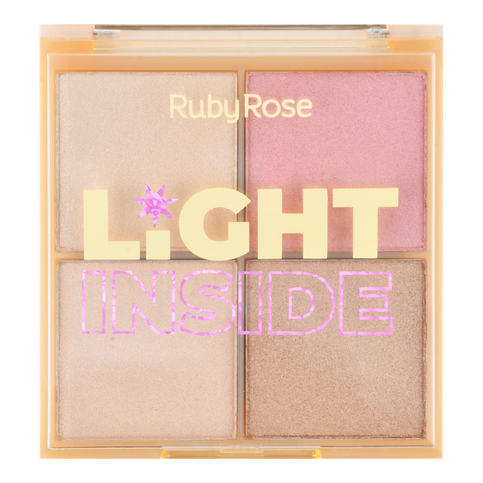 PALETA DE ILUMINADOR GLOW LIGTH INSIDE HB75231 - RUBY ROSE