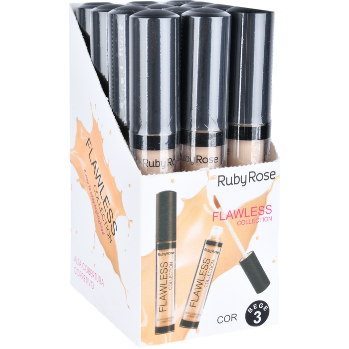 BX - CORRETIVO LIQUIDO FLAWLESS COLLECTION - HB8080B3BX - RUBY ROSE