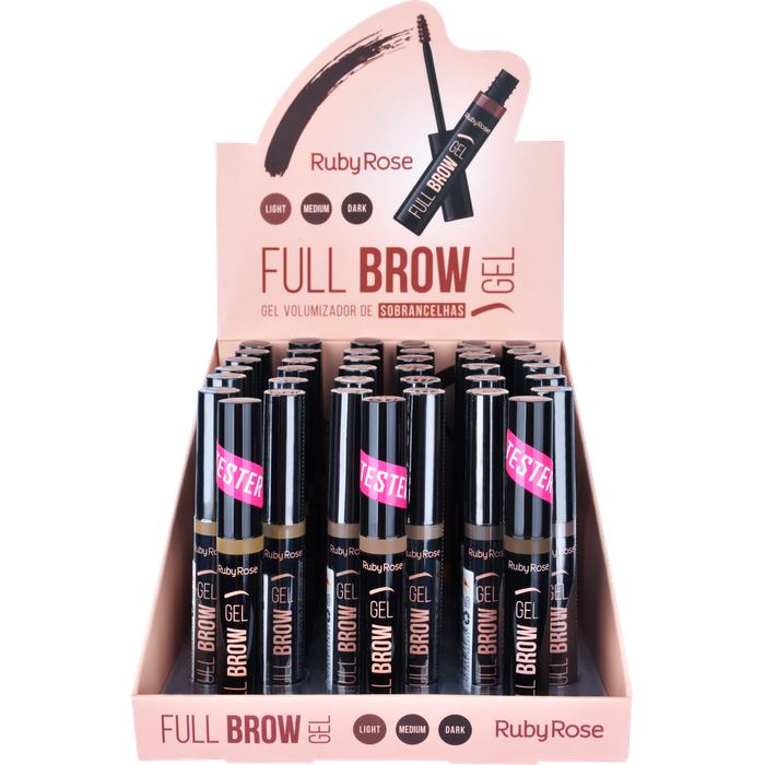 BX - FULL BROW GEL VOLUMIZADOR DE SOBRANCELHAS - HB8421BX - RUBY ROSE